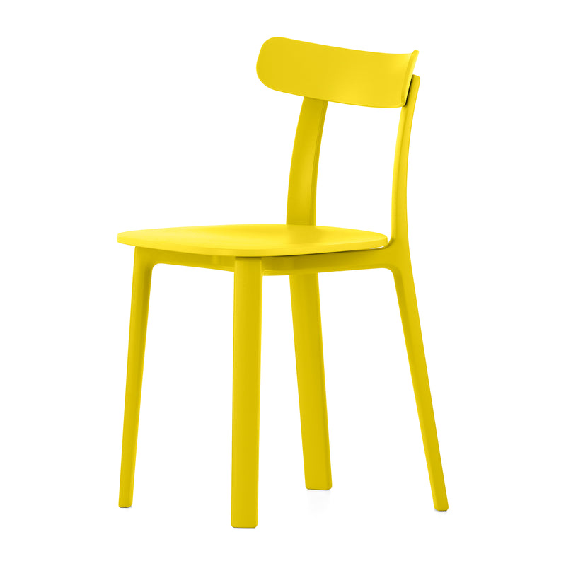 Vitra - All Plastic Chair | Filzgleiter / butterblume - two tone
