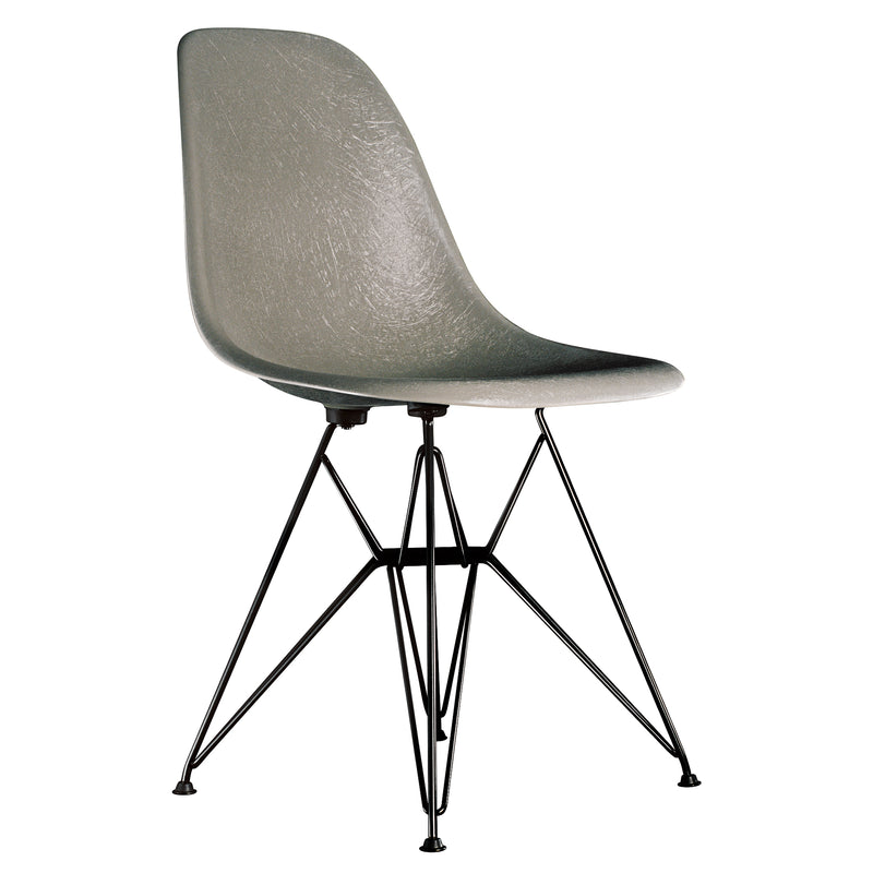 Vitra - Eames Fiberglass Side Chair DSR | Raw Umber / basic dark pulverbeschichtet