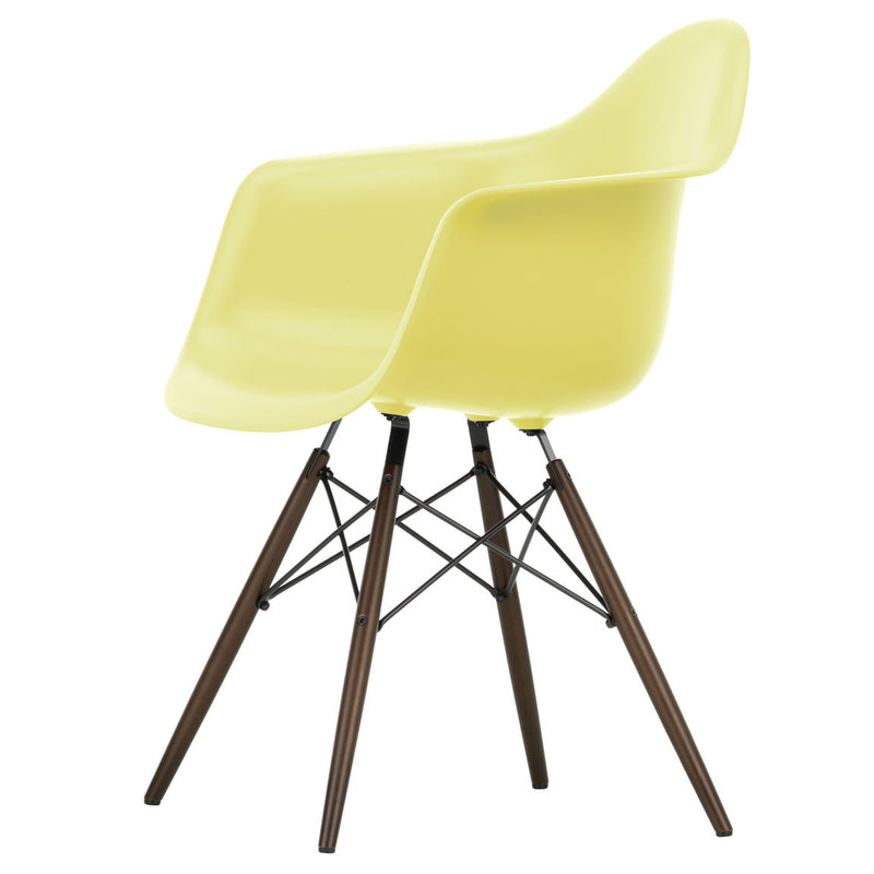 Vitra - Eames Plastic Armchair DAW RE | citron RE / Ahorn dunkel