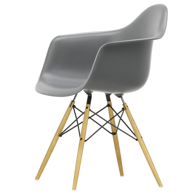Vitra - Eames Plastic Armchair DAW RE | granitgrau RE / Ahorn gelblich