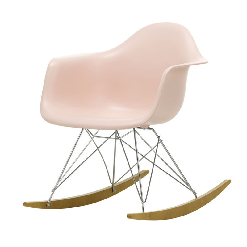 Vitra - Eames Plastic Armchair RAR | Kufen Ahorn gelblich / zartrosé RE / verchromt