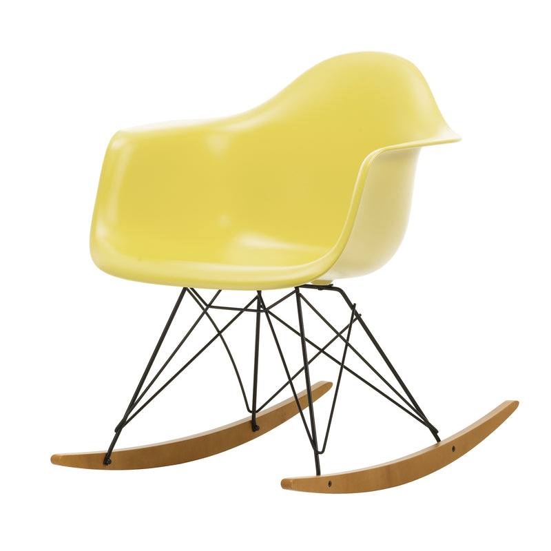 Vitra - Eames Plastic Armchair RAR | Kufen Ahorn gelblich / citron RE / basic dark