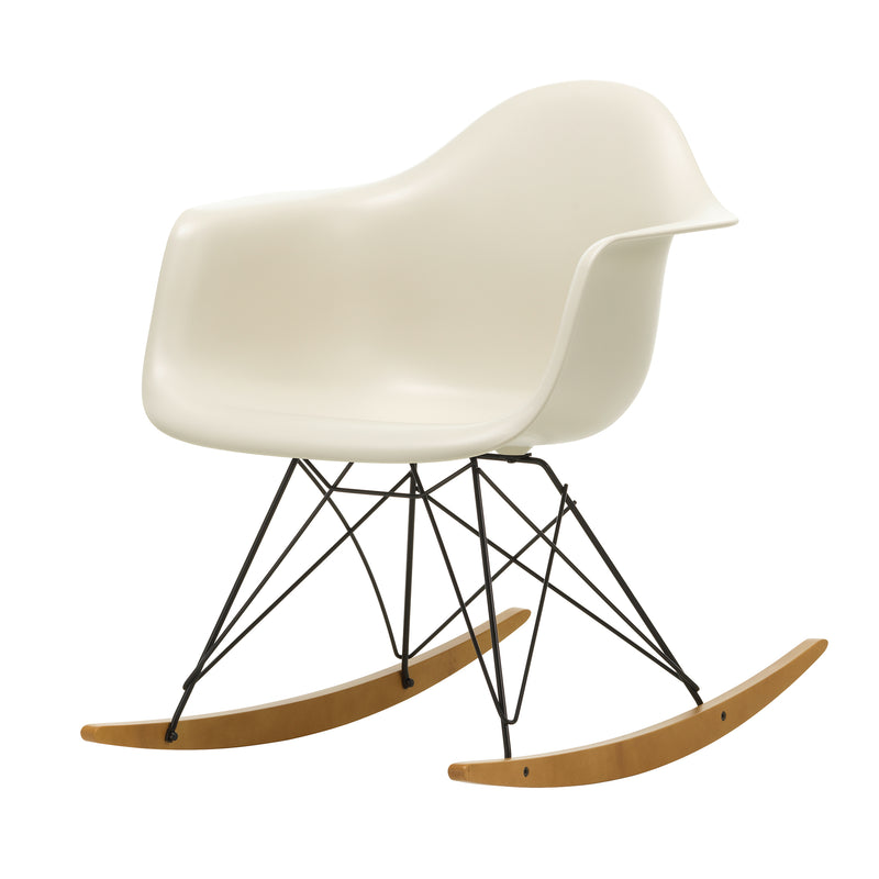 Vitra - Eames Plastic Armchair RAR | Kufen Ahorn gelblich / kieselstein RE / basic dark