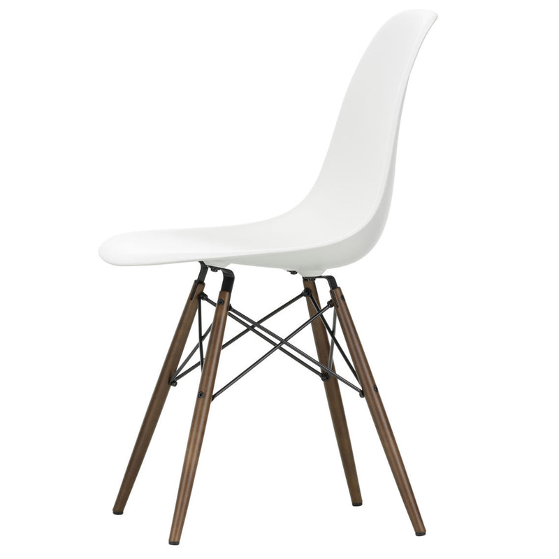 Vitra - Eames Plastic Side Chair DSW RE | weiß / Ahorn dunkel