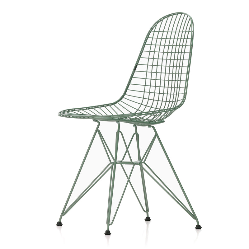 Vitra - Wire Chair DKR | Kunststoffgleiter basic dark / Eames Sea Foam Green