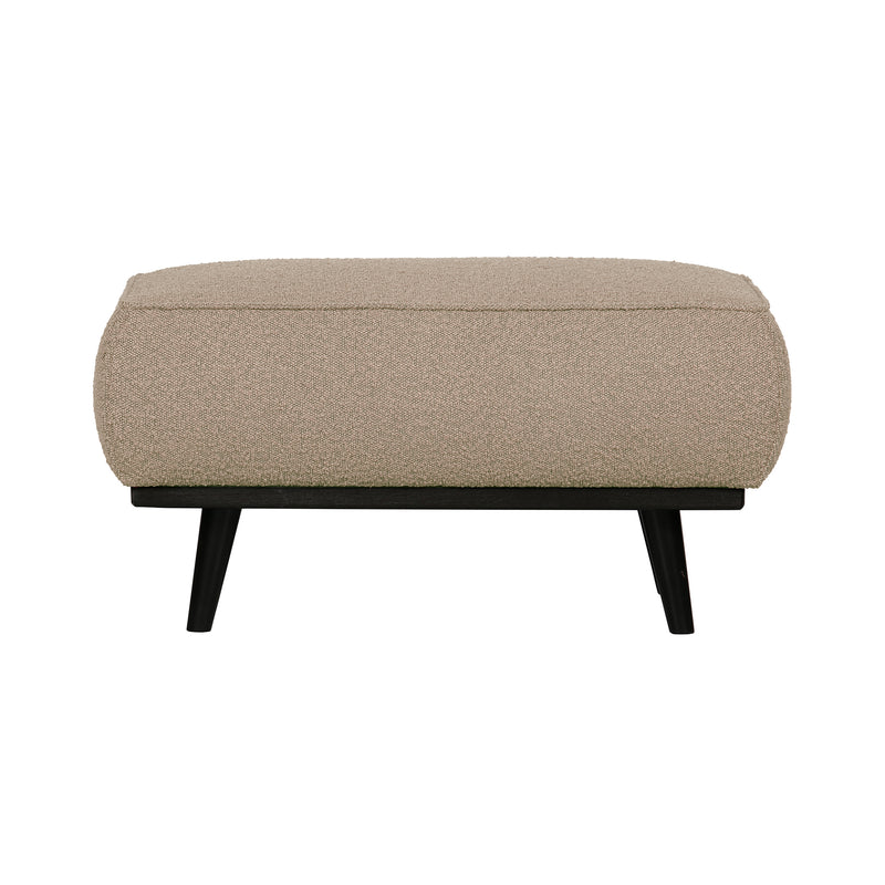 WOOOD Premium - Statement Hocker | Bouclé beige