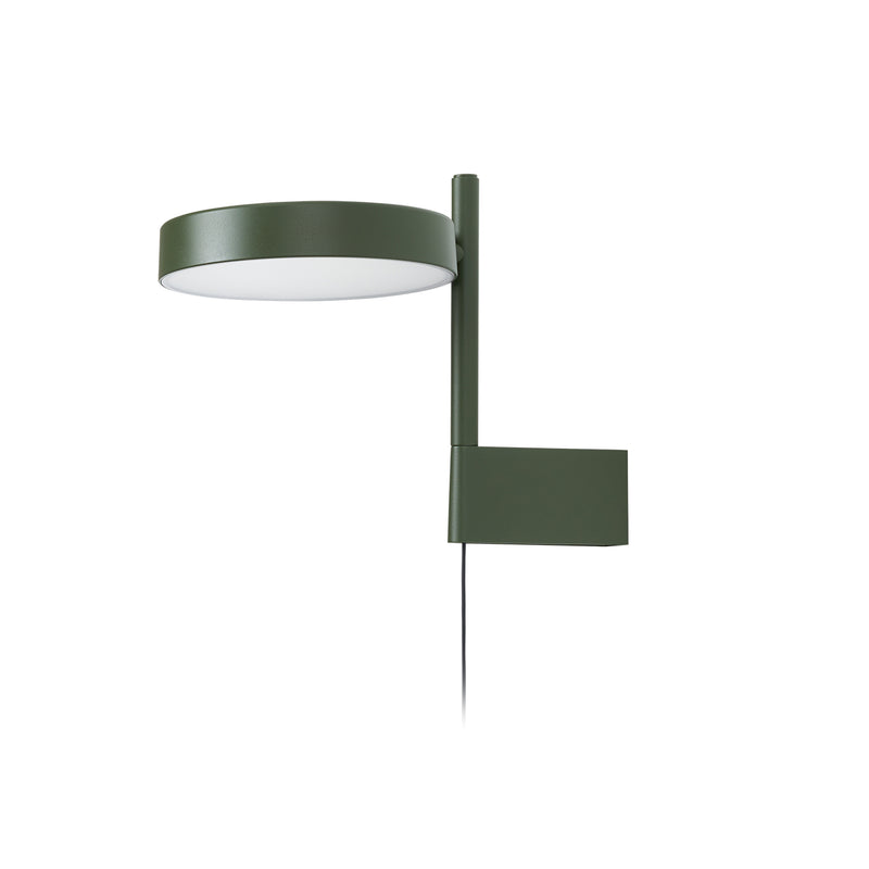 Wästberg - w242 Pastille alu LED Wandleuchte br1 | oliv grün