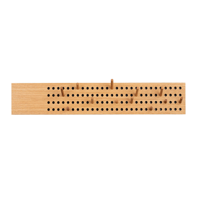 We Do Wood - Scoreboard Garderobe | horizontal / large / Eiche natur