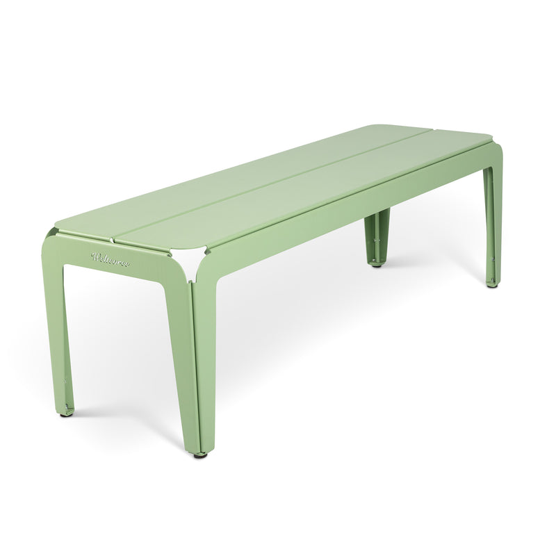 Weltevree - Bended Bench Bank | ohne Rückenlehne / blassgrün