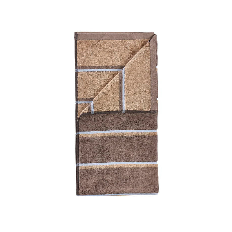 Zone Denmark - Handtuch Sauna | Taupe/Camel/Sky Blue
