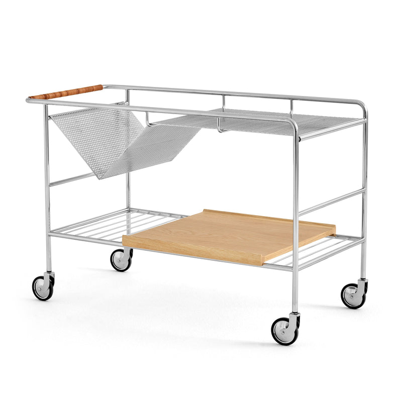 &Tradition - Alima NDS1 Servierwagen | Chrom / Eiche