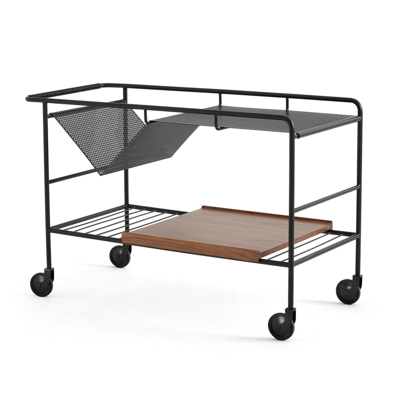 &Tradition - Alima NDS1 Servierwagen | matt schwarz / Walnuss