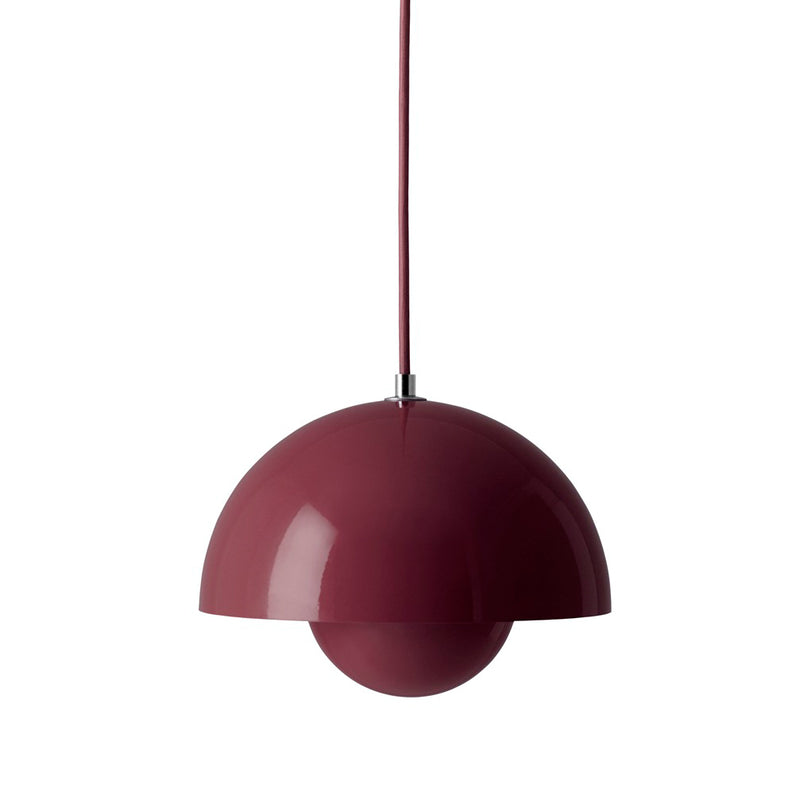&Tradition - FlowerPot Pendelleuchte VP1 (farbig) | dunkle pflaume