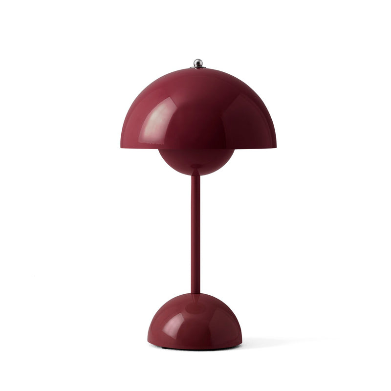 &Tradition - Flowerpot Akku Tischleuchte VP9 | dunkle pflaume