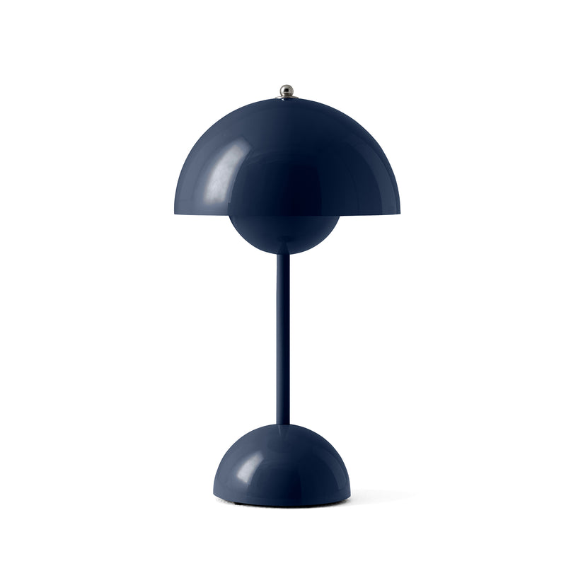 &Tradition - Flowerpot Akku Tischleuchte VP9 | stahlblau