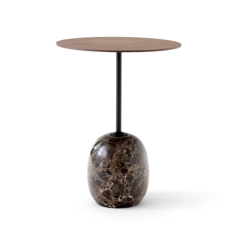 &Tradition - Lato Beistelltisch | rund Ø 40 cm, H 50 cm / Walnuss