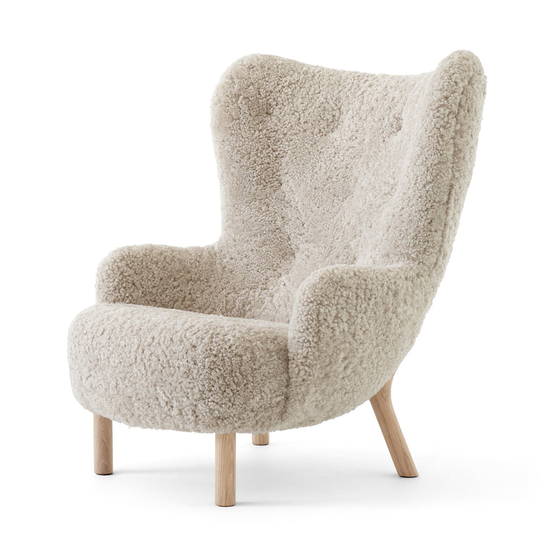 &Tradition - Petra Lounge Chair VB3 | sheepskin moonlight / Eiche