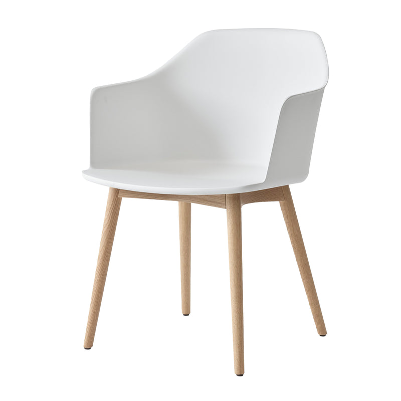 &Tradition - Rely Armchair HW76 | weiß / Eiche