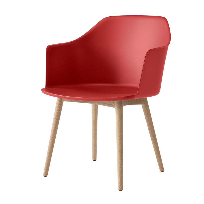 &Tradition - Rely Armchair HW76 | zinnoberrot / Eiche