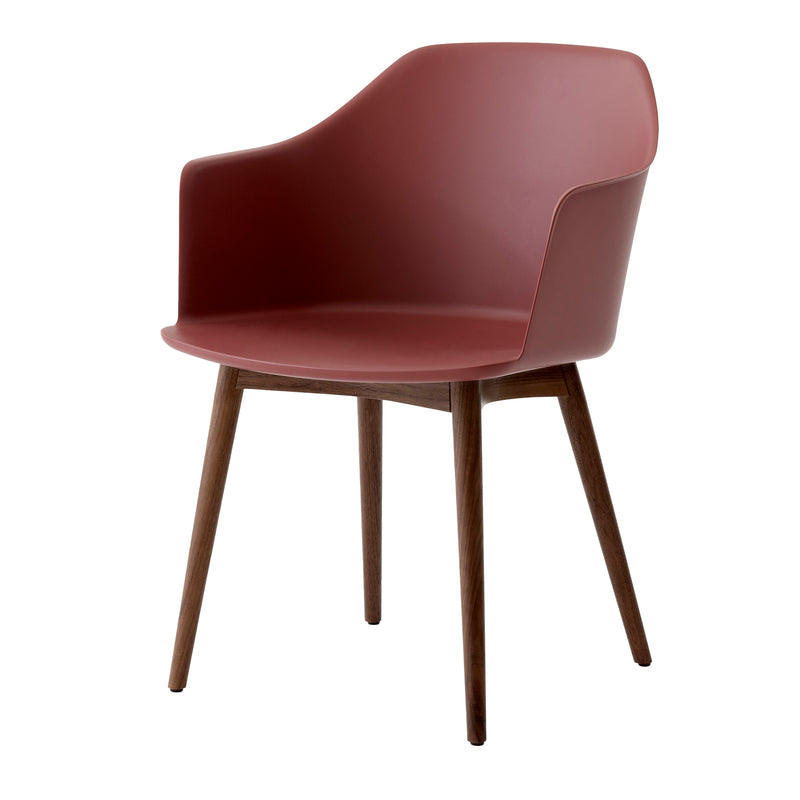 &Tradition - Rely Armchair HW76 | rotbraun / Walnuss