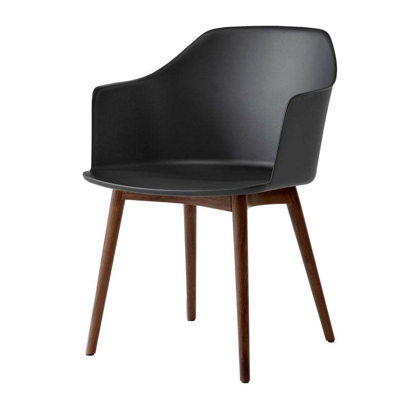 &Tradition - Rely Armchair HW76 | schwarz / Walnuss