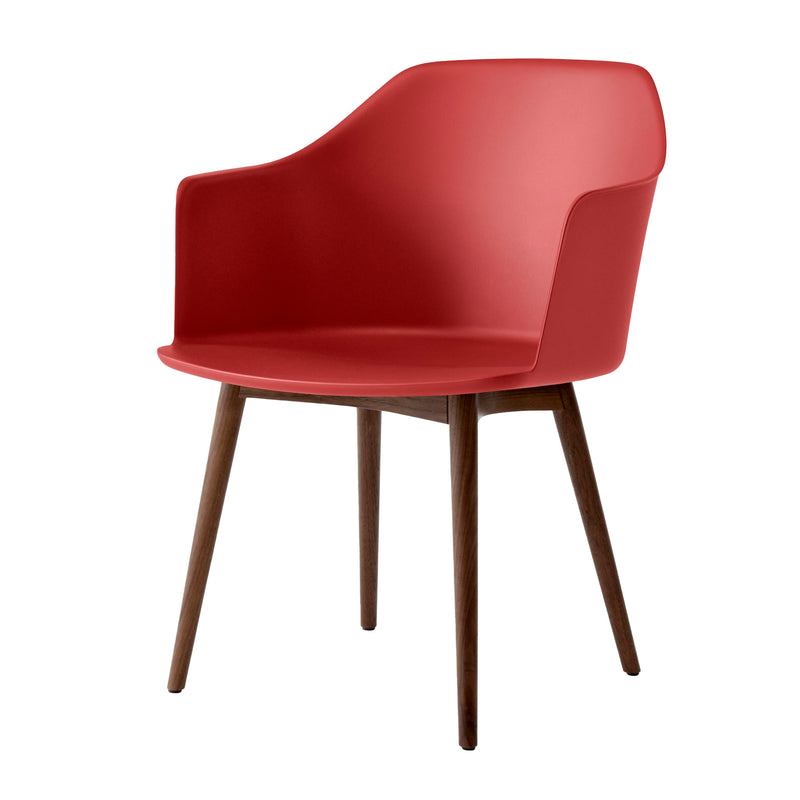 &Tradition - Rely Armchair HW76 | zinnoberrot / Walnuss
