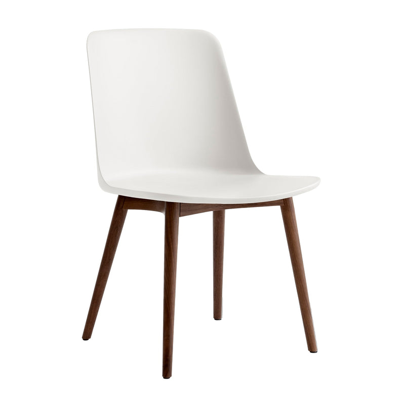 &Tradition - Rely Side Chair HW71 | weiß / Walnuss