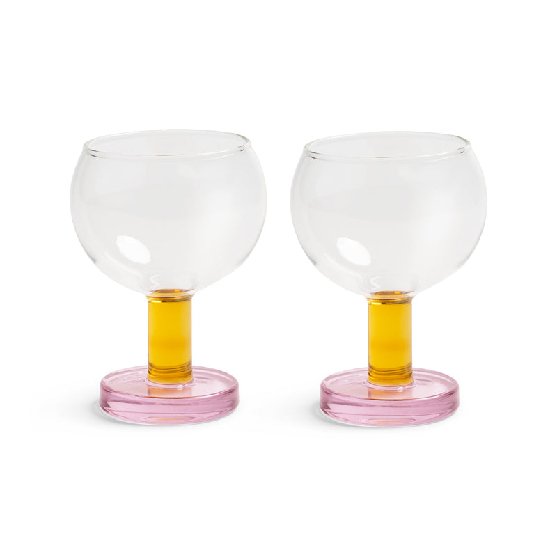 &klevering - Cantine Coupeglas | rosa/gelb