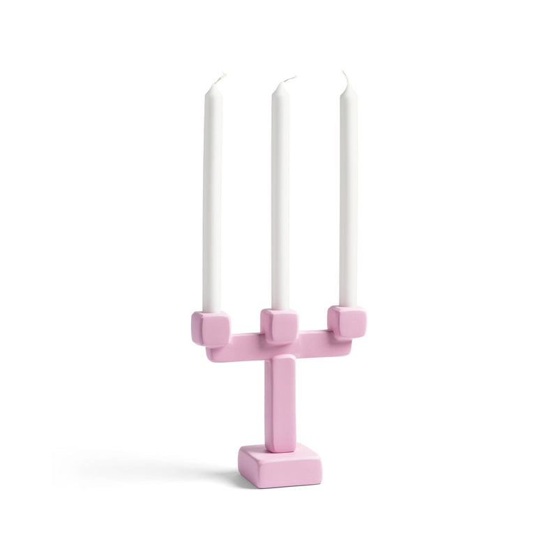 &klevering - Chunk Kerzenhalter | pink