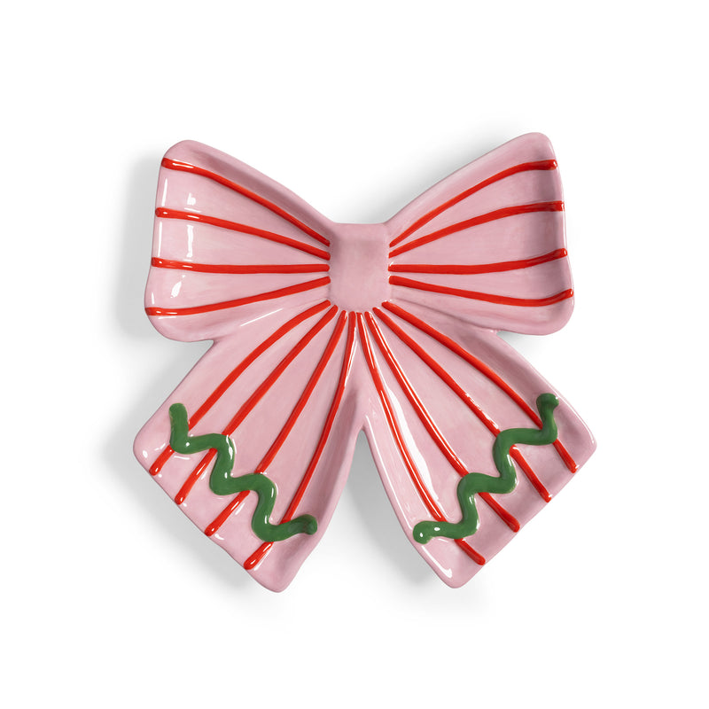 &klevering - Ribbon Dekoschale | pink/red