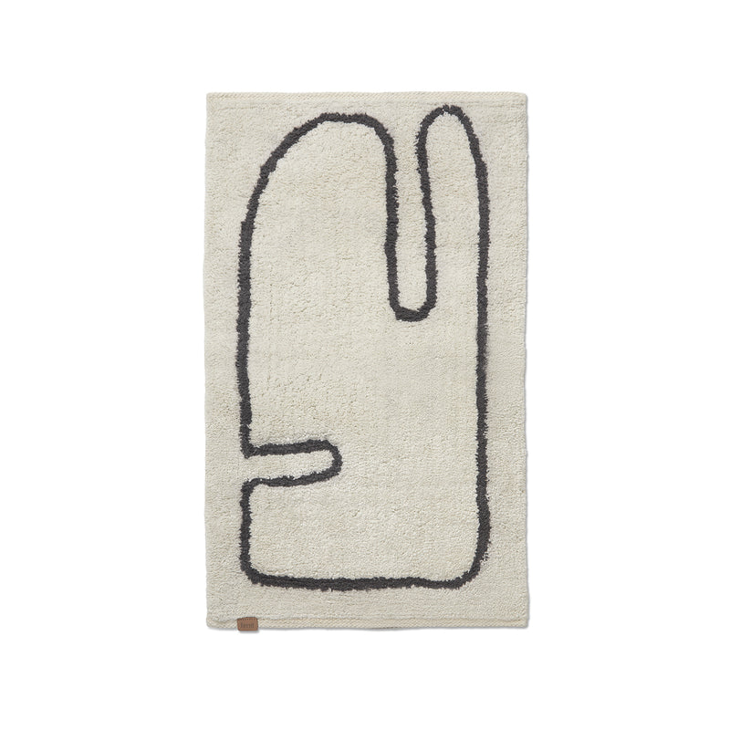 Ferm Living - Lay Fußmatte | off-white/coffee