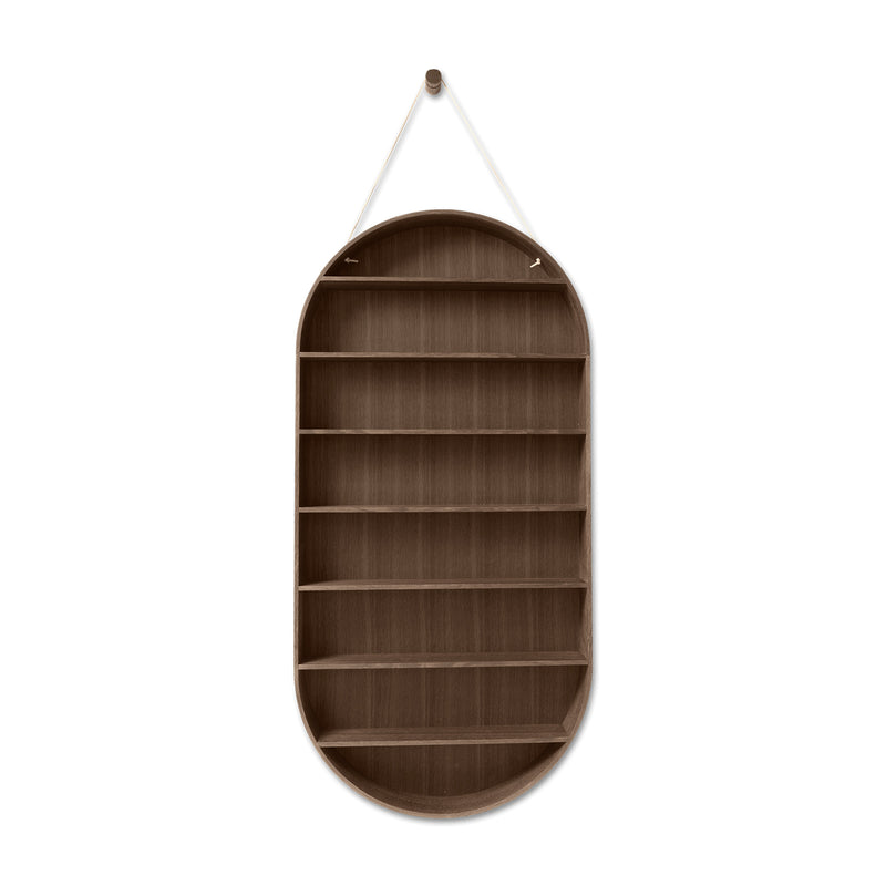 Ferm Living - Oval Dorm Wandregal | Eiche geräuchert