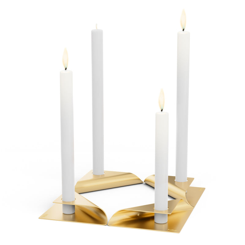 höfats - Square Candle Kerzenhalter | gold