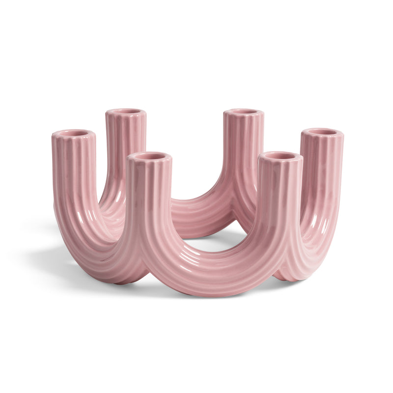 &klevering - Churros Kerzenhalter | pink