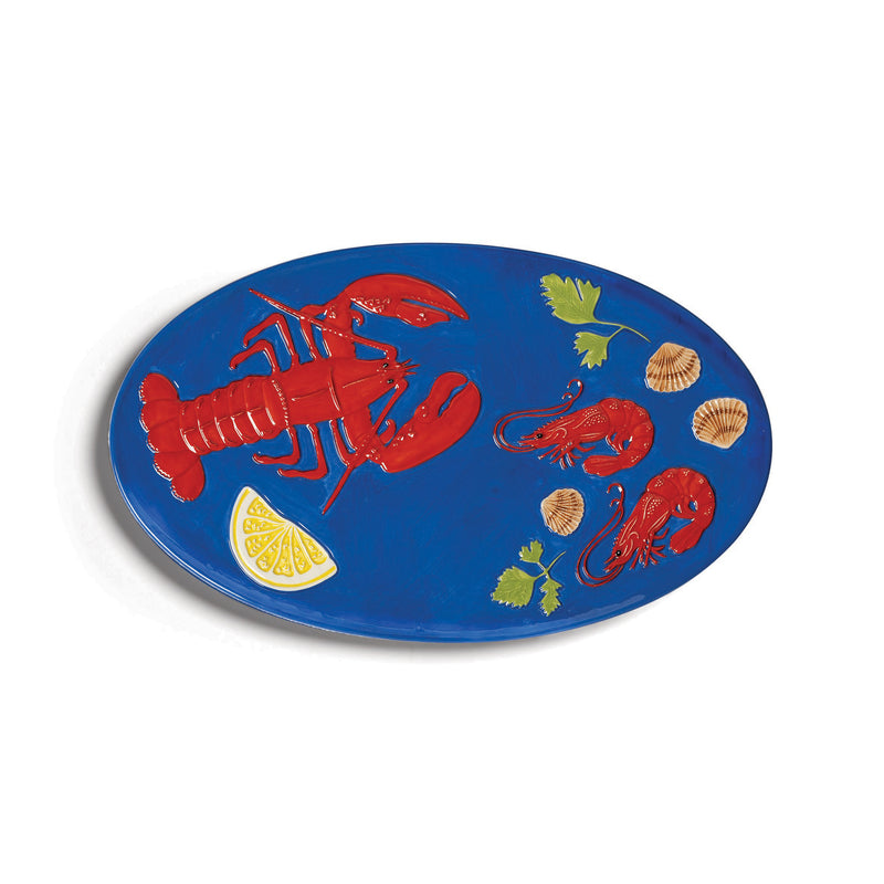 &klevering - De la mer Servierplatte 33 x 20 cm | lobster