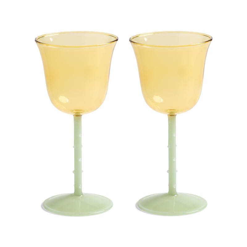 &klevering - Dot Weinglas | gelb