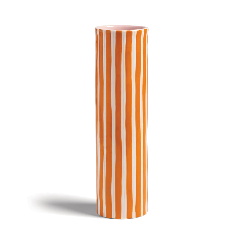 &klevering - Ray Vase | 28,5 x Ø 8 cm / orange