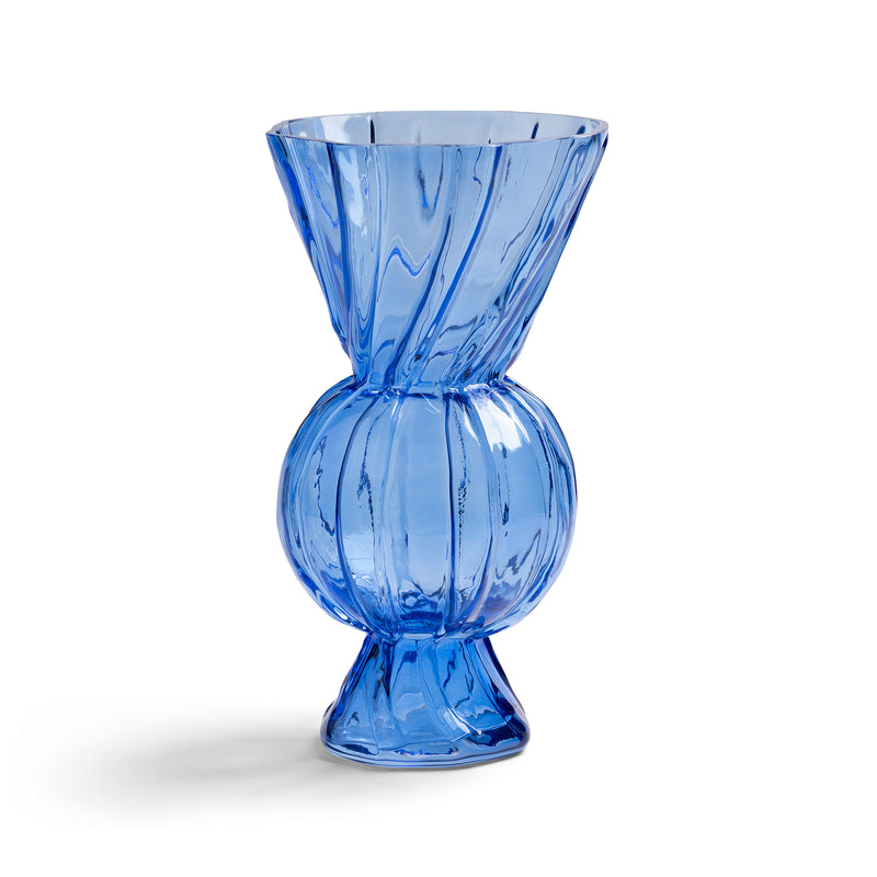 &klevering - Rhombic Glas-Vase | blau