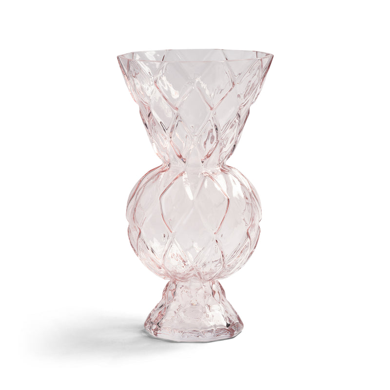 &klevering - Rhombic Glas-Vase | pink