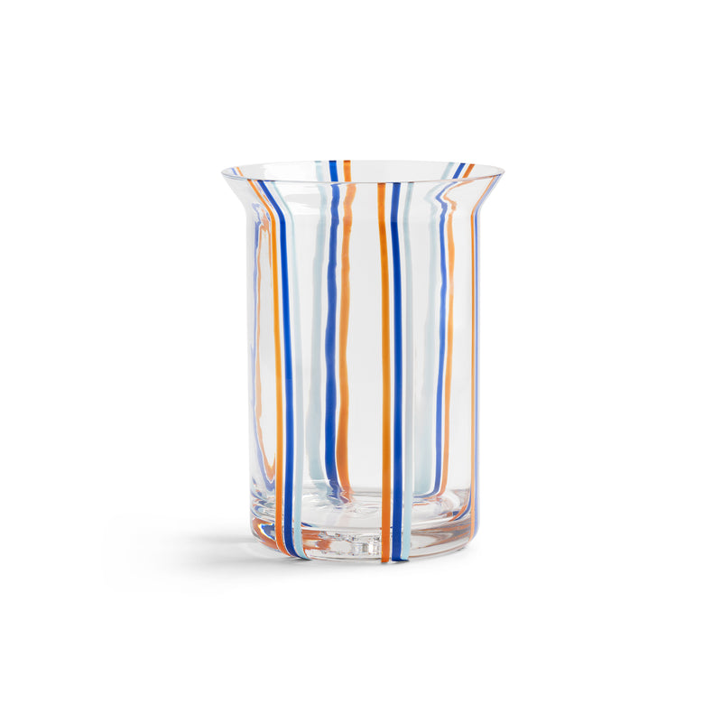 &klevering - Yogu Vase | 5 x Ø 15 cm / stripe blue
