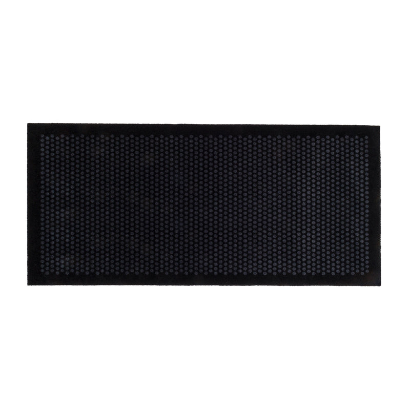 tica copenhagen - Dot Fußmatte | 90 x 200 cm / schwarz/grau