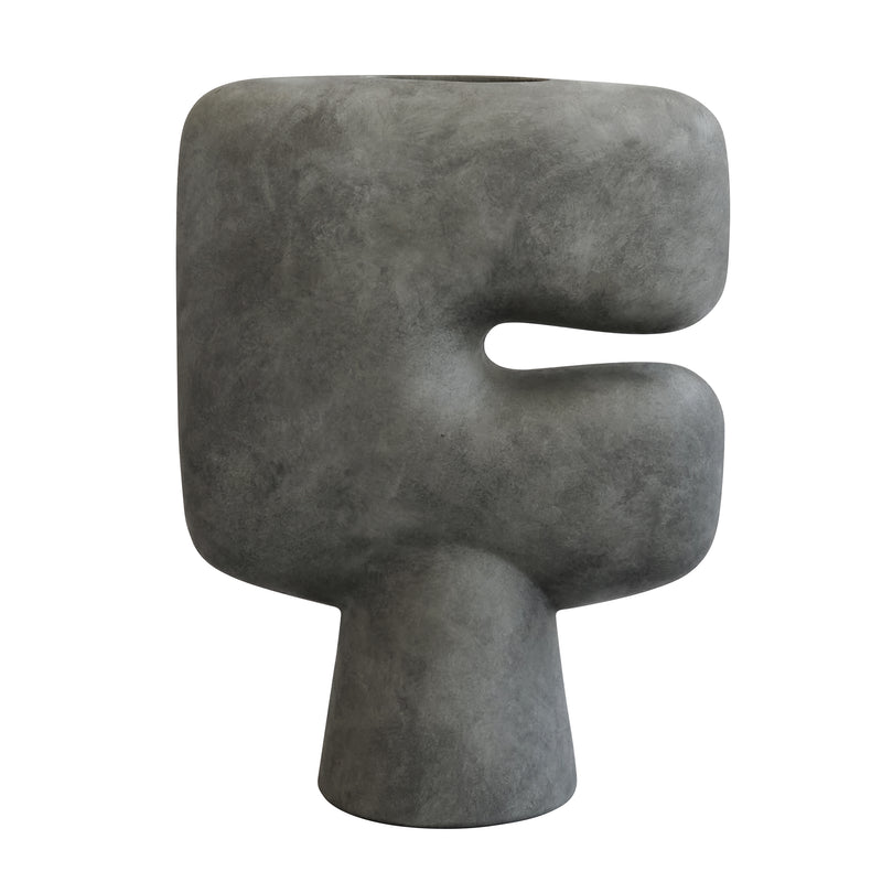 101 Copenhagen - Tribal Vase | Big / dunkelgrau