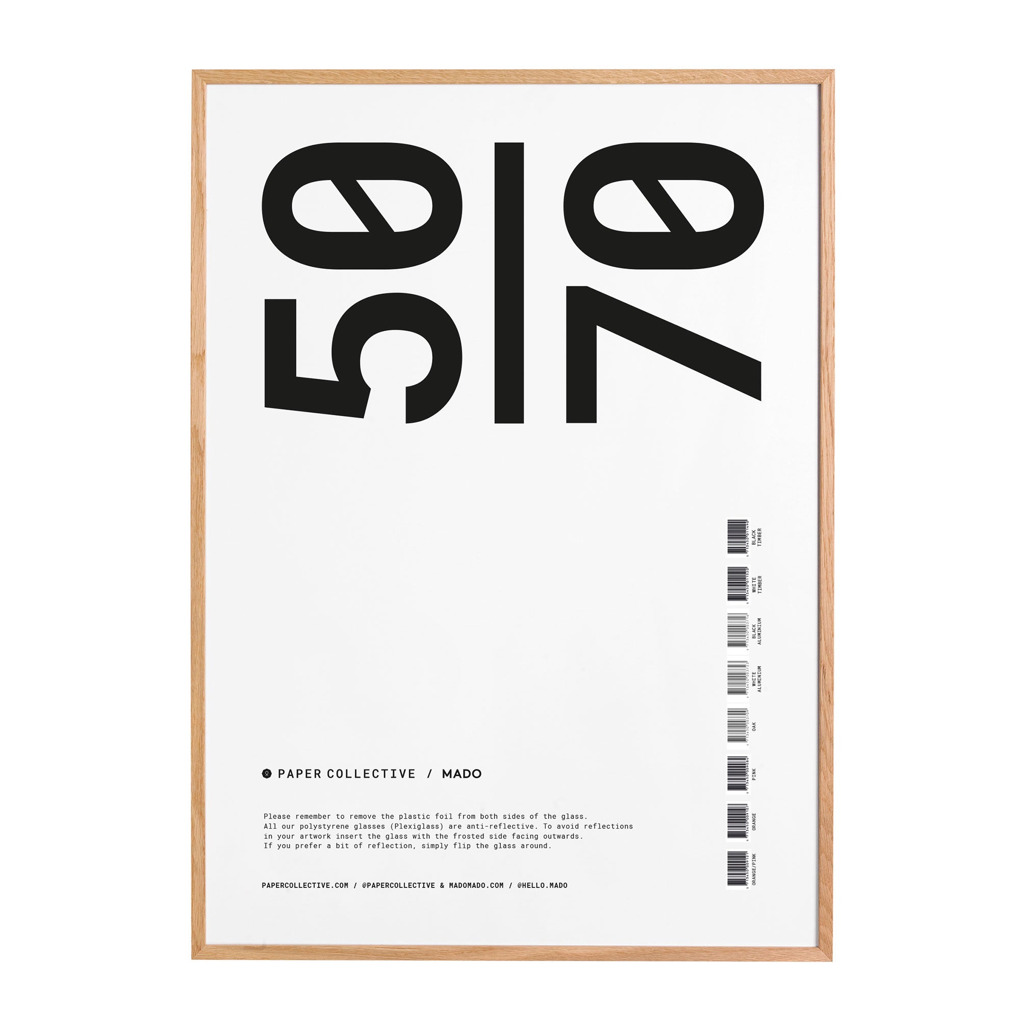 Paper Collective - Bilderrahmen | Eiche / 50 x 70 cm / natur
