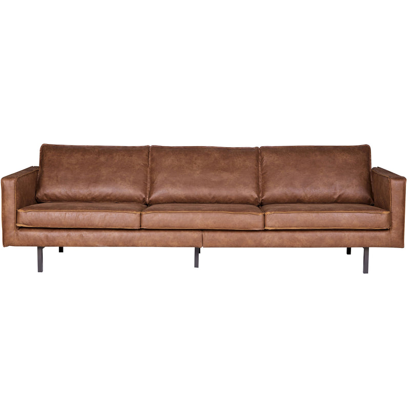 WOOOD Premium - Rodeo Sofa | Ecoleder cognac / 3-Sitzer