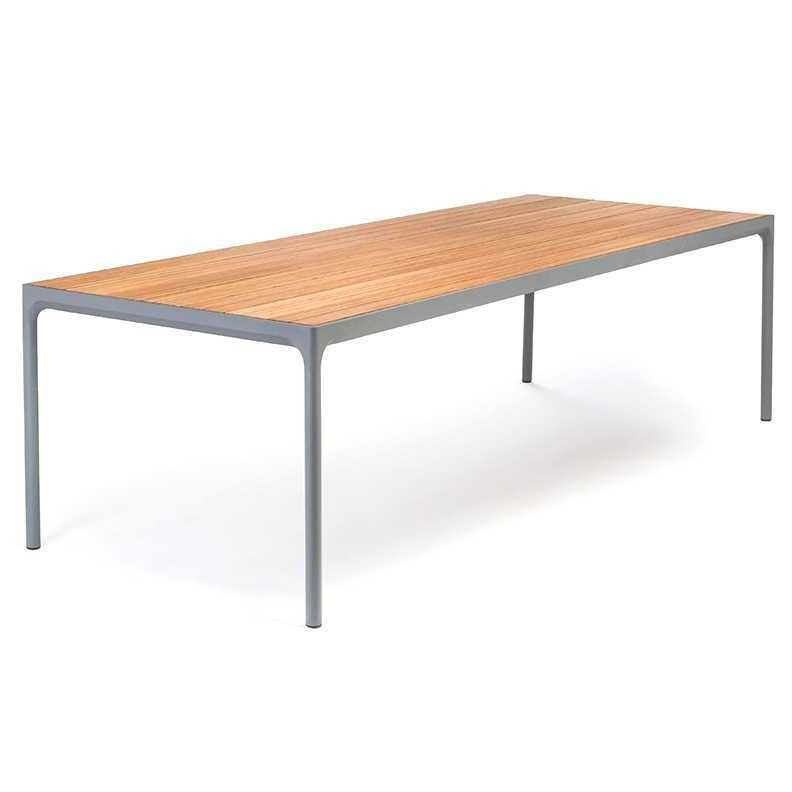 HOUE - FOUR Outdoor Tisch | 270 x 90 cm / Bambus/dunkelgrau