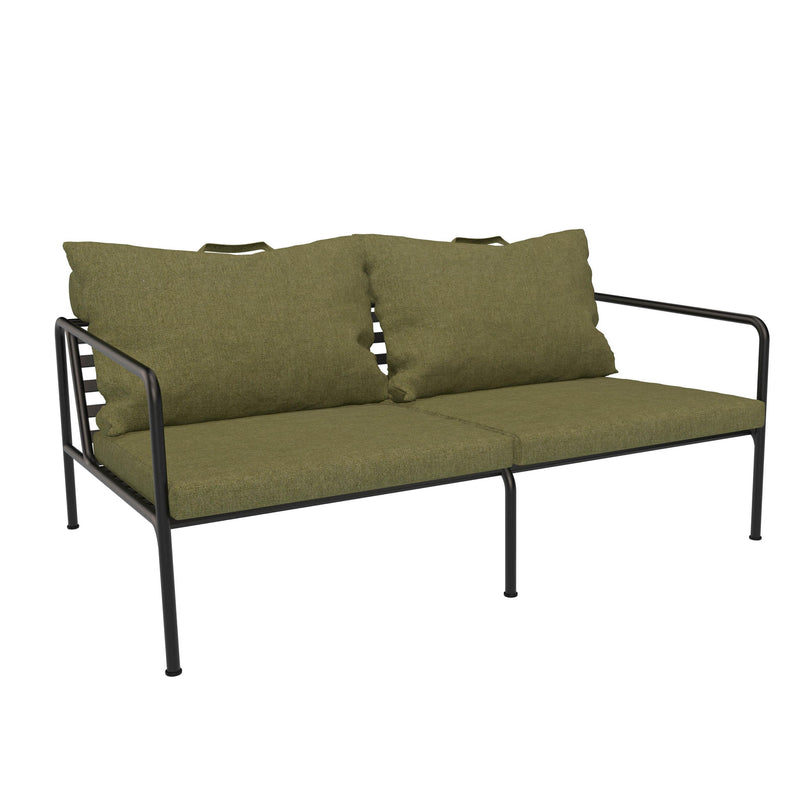 HOUE - AVON Sofa 2-Sitzer | leaf / schwarz