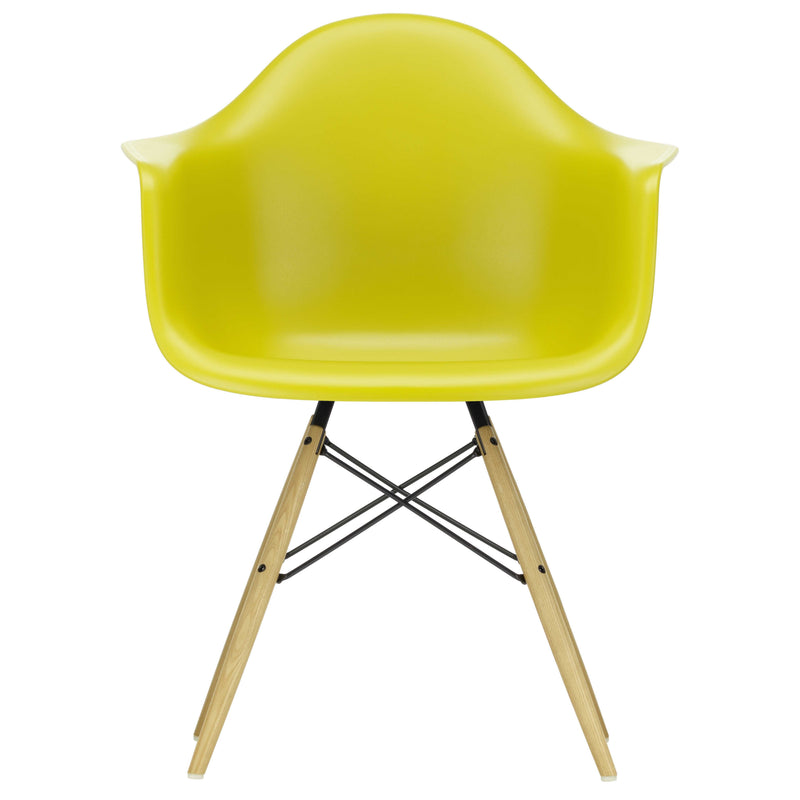 Vitra - Eames Plastic Armchair DAW RE | senf RE / Esche honigfarben