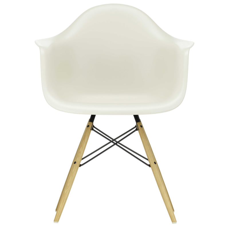 Vitra - Eames Plastic Armchair DAW RE | kieselstein RE / Esche honigfarben