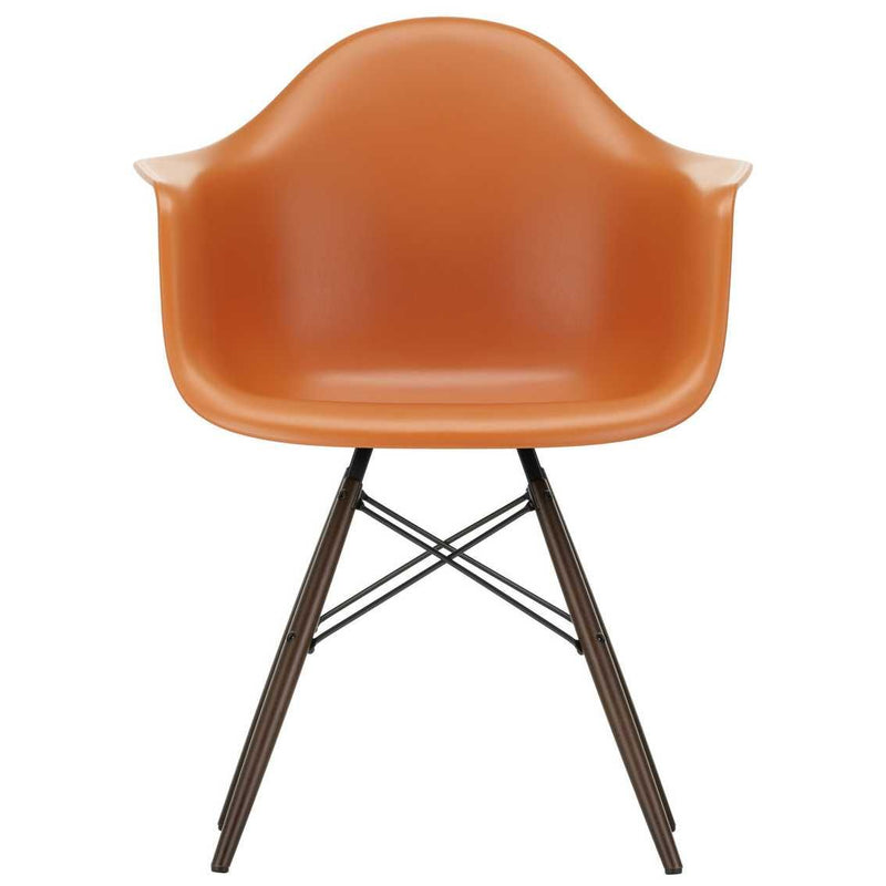 Vitra - Eames Plastic Armchair DAW RE | rostorange RE / Ahorn dunkel 