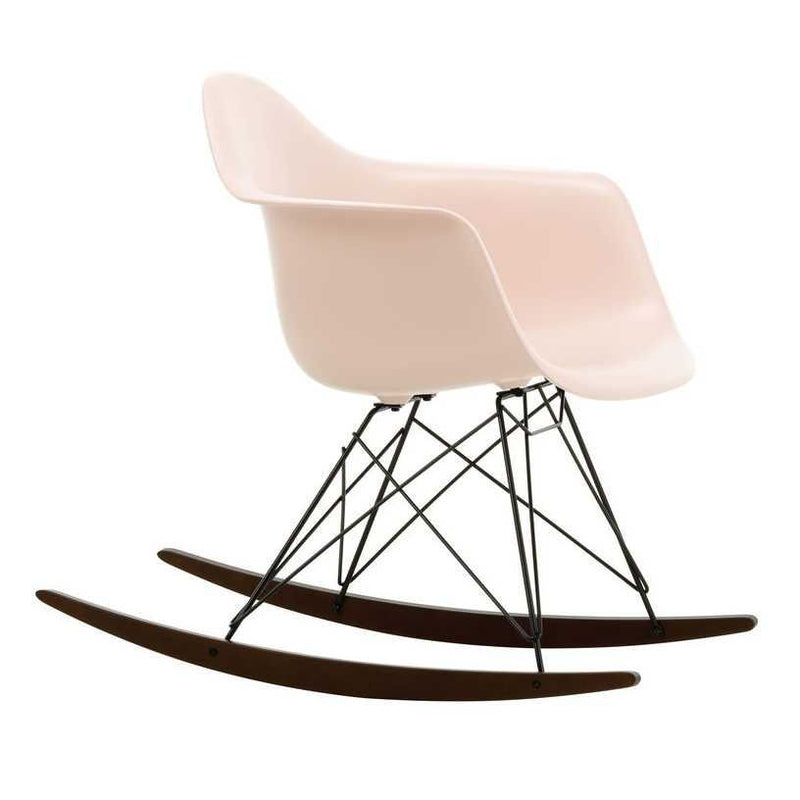 Vitra - Eames Plastic Armchair RAR | Kufen Ahorn dunkel / zartrosé RE / verchromt